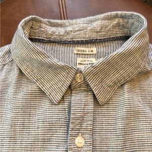 Bridge & Burn Striped Short-Sleeve Button Shirt